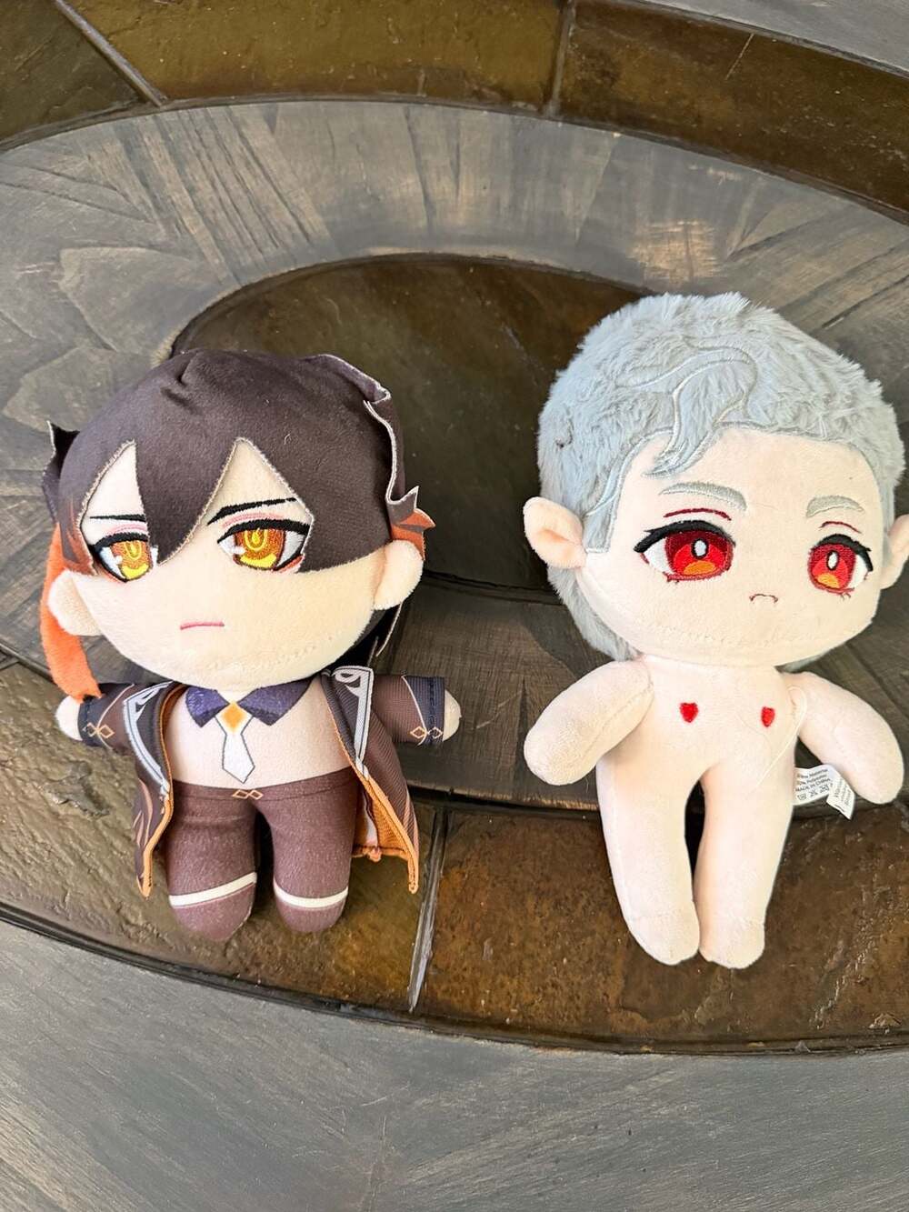 Zhongli and Astarion Anime Plush Doll Set 8 Inch